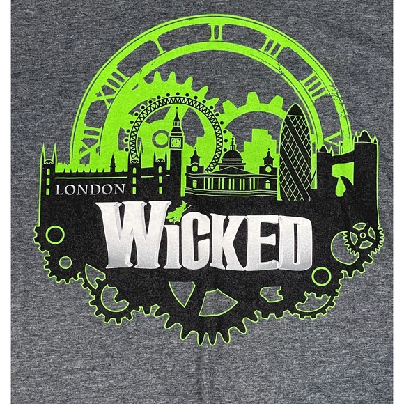 Wicked Shirt Women's M Gray King of Oz Broadway Musical Play - Picture 4 of 5